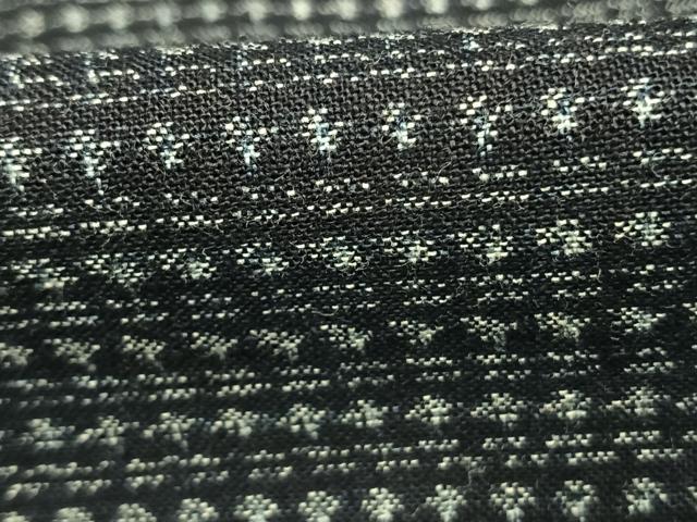 平和屋着物●男性　久留米絣　アンサンブル　横段文　綿　逸品　AABJ4806fy