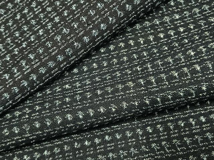 平和屋着物●男性　久留米絣　アンサンブル　横段文　綿　逸品　AABJ4806fy