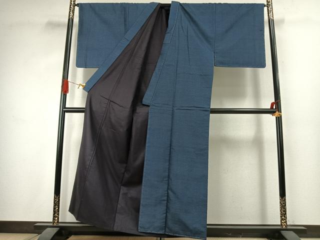平和屋着物●男性　本場大島紬　アンサンブル　100亀甲　総詰め　正絹　逸品　未使用　AABJ4807fy