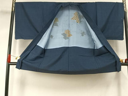 平和屋着物●男性　本場大島紬　アンサンブル　100亀甲　総詰め　正絹　逸品　未使用　AABJ4807fy