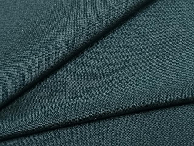 平和屋着物●男性　紬　アンサンブル　色無地　高麗納戸色　正絹　逸品　未使用　AABJ4808fy