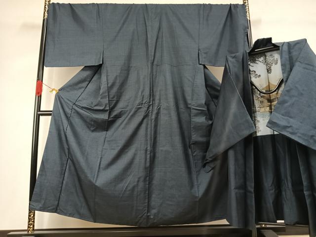 平和屋着物●男性　本場大島紬　アンサンブル　100亀甲　総詰め　キングサイズ　正絹　逸品　AABJ4811fy