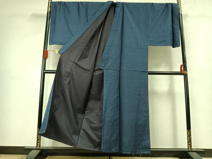 平和屋着物●男性　本場大島紬　アンサンブル　100亀甲　総詰め　キングサイズ　正絹　逸品　未使用　AABJ4814fy