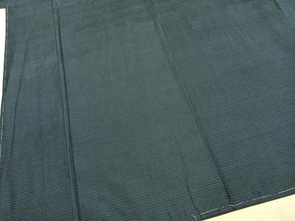 平和屋着物●男性　本場大島紬　アンサンブル　100亀甲　総詰め　キングサイズ　正絹　逸品　未使用　AABJ4814fy