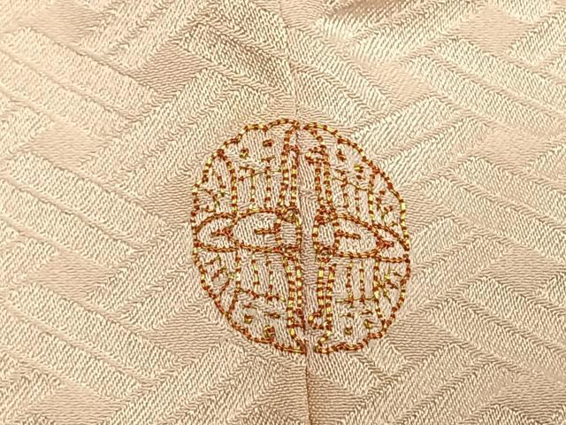 平和屋着物●訪問着　絞り　刺繍　草花文　金糸　金彩　正絹　逸品　AABJ4819fy