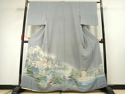 平和屋着物●豪華色留袖　友禅　作家物　松竹梅　暈し染め　正絹　逸品　AABJ4826fy