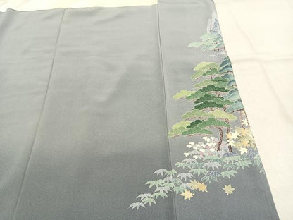 平和屋着物●豪華色留袖　友禅　作家物　松竹梅　暈し染め　正絹　逸品　AABJ4826fy
