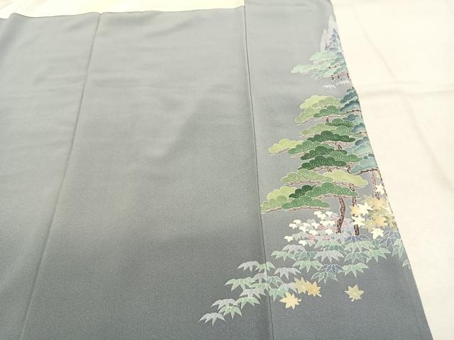 平和屋着物●豪華色留袖　友禅　作家物　松竹梅　暈し染め　正絹　逸品　AABJ4826fy