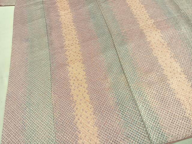 平和屋着物●上質な小紋　総絞り　間道　正絹　逸品　AABJ4838fy
