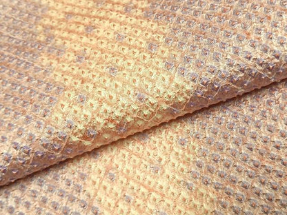 平和屋着物●上質な小紋　総絞り　間道　正絹　逸品　AABJ4838fy