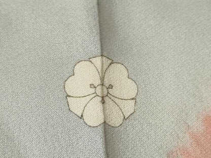 平和屋着物●訪問着　友禅　枝花文　小田急百貨店扱い　正絹　逸品　AABJ4936ck