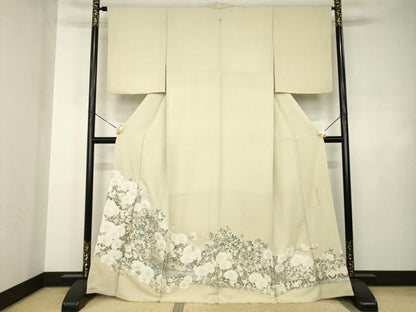 平和屋着物●豪華色留袖　寿光織　蘭舞更紗唐文　金銀糸　正絹　逸品　AABJ4968ck