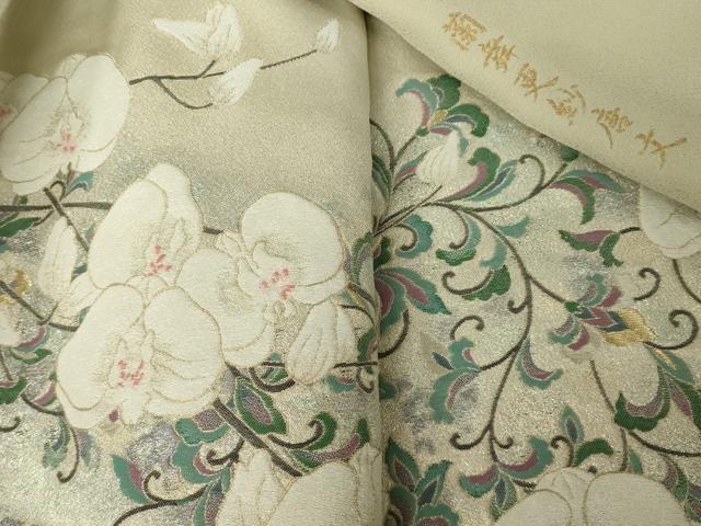 平和屋着物●豪華色留袖　寿光織　蘭舞更紗唐文　金銀糸　正絹　逸品　AABJ4968ck