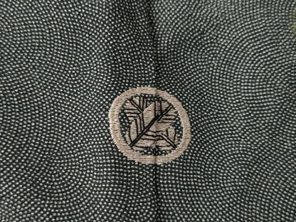 平和屋着物●江戸小紋　訪問着　作家物　手描き　草花文　正絹　逸品　AABJ4969ck
