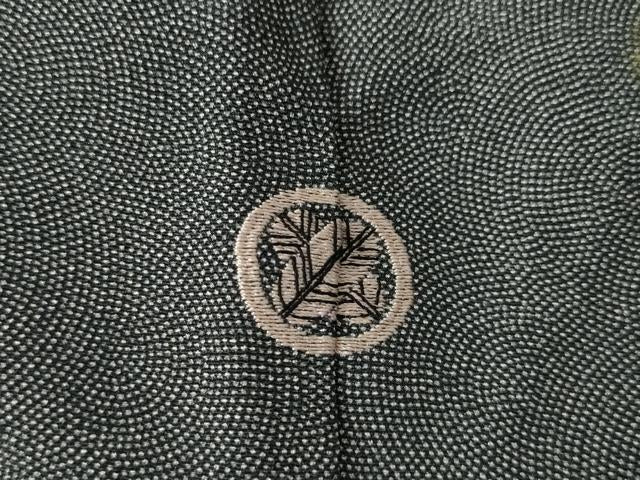 平和屋着物●江戸小紋　訪問着　作家物　手描き　草花文　正絹　逸品　AABJ4969ck