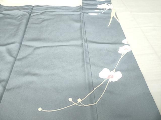 平和屋着物●訪問着　刺繍　枝花文　金彩　正絹　逸品　未使用　AABJ4970ck