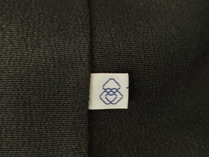 平和屋着物●創業460年・千總　黒留袖　駒刺繍　扇面御所車花文　金彩　正絹　逸品　AABJ4971ck