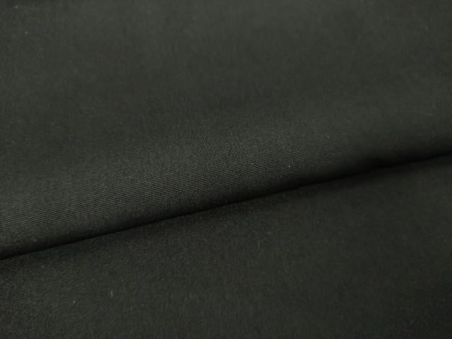 平和屋着物●男性　黒紋付　羽織セット　正絹　逸品　AABJ4977ck