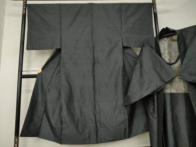 平和屋着物▼男性　本場大島紬　アンサンブル　亀甲絣　正絹　逸品　AABJ4981ck