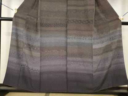 平和屋着物●江戸小紋　訪問着　作家物　百柄　正絹　逸品　AABJ4994ck
