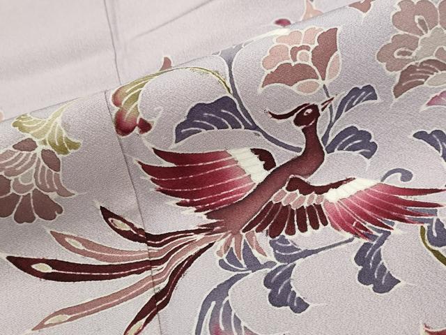 平和屋着物■豪華色留袖　鳳凰更紗花文　正絹　逸品　AABJ5005st
