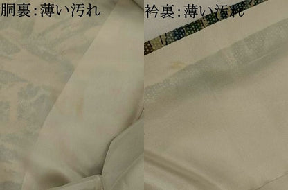 平和屋着物■上質な小紋　風景文　正絹　逸品　AABJ5008st