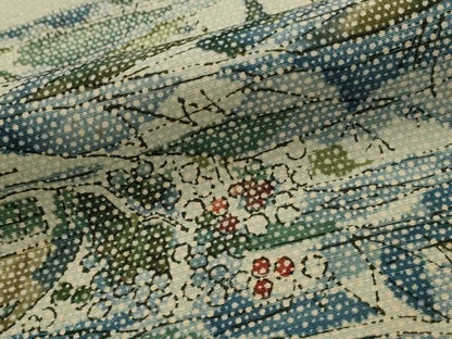 平和屋着物■上質な小紋　風景文　正絹　逸品　AABJ5008st
