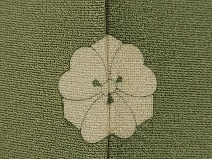 平和屋着物■訪問着　寿光織　作家物　草花文　暈し染め　金糸　正絹　逸品　AABJ5013st