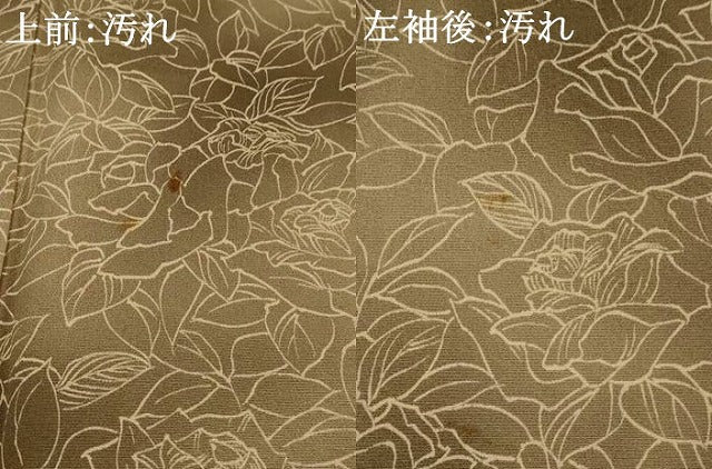 平和屋着物■上質な小紋　草花づくし　暈し染め　正絹　逸品　AABJ5019st