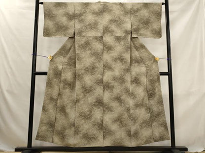 平和屋着物■上質な小紋　草花づくし　暈し染め　正絹　逸品　AABJ5019st