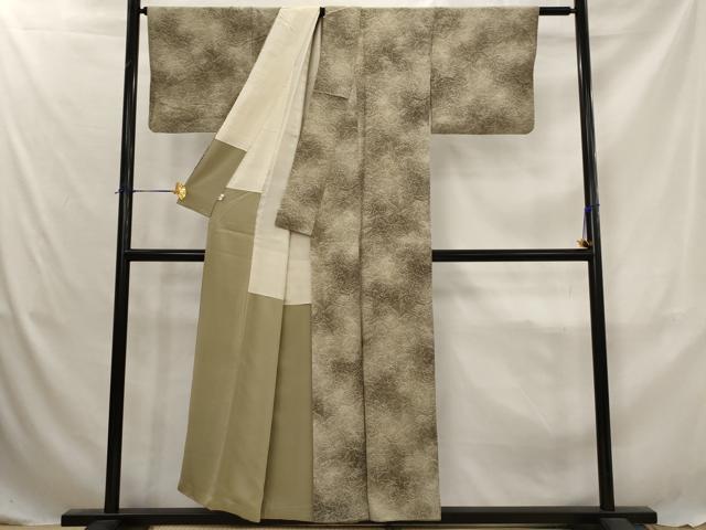 平和屋着物■上質な小紋　草花づくし　暈し染め　正絹　逸品　AABJ5019st