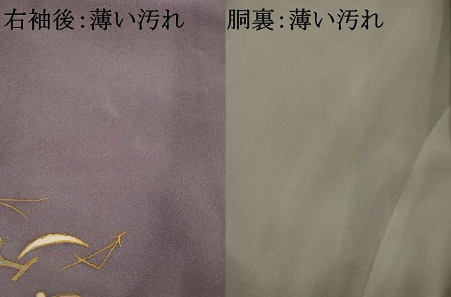 平和屋着物■訪問着　貝桶花文　金彩　正絹　逸品　AABJ5021st