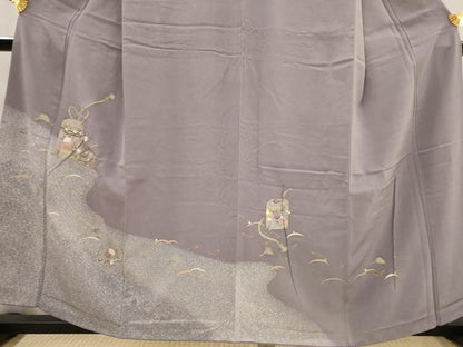 平和屋着物■訪問着　貝桶花文　金彩　正絹　逸品　AABJ5021st