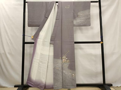 平和屋着物■訪問着　貝桶花文　金彩　正絹　逸品　AABJ5021st