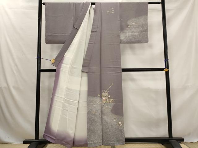 平和屋着物■訪問着　貝桶花文　金彩　正絹　逸品　AABJ5021st