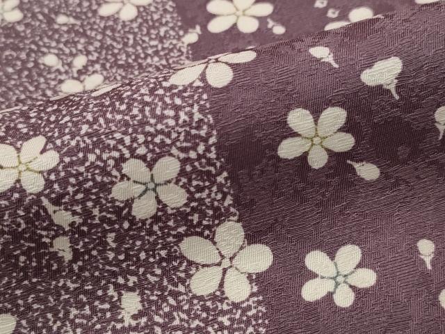 平和屋着物■上質な小紋　舞花文　健勝苑扱い　正絹　逸品　AABJ5025st