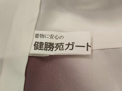 平和屋着物■上質な小紋　舞花文　健勝苑扱い　正絹　逸品　AABJ5025st