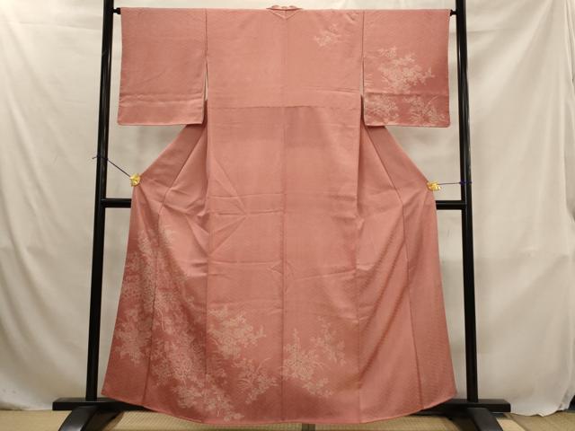 平和屋着物■江戸小紋　訪問着　草花文　暈し染め　正絹　逸品　AABJ5029st