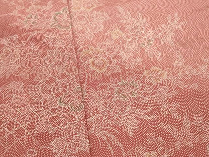 平和屋着物■江戸小紋　訪問着　草花文　暈し染め　正絹　逸品　AABJ5029st