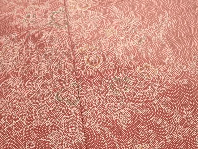 平和屋着物■江戸小紋　訪問着　草花文　暈し染め　正絹　逸品　AABJ5029st