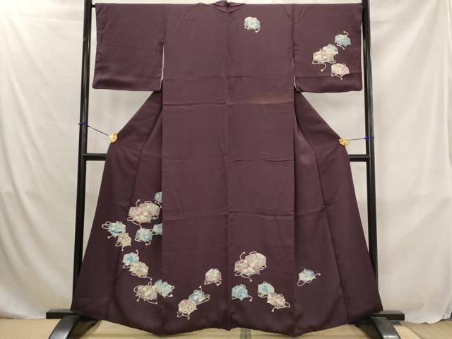 平和屋着物■訪問着　友禅　文箱花文　正絹　逸品　AABJ5033st