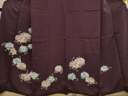 平和屋着物■訪問着　友禅　文箱花文　正絹　逸品　AABJ5033st