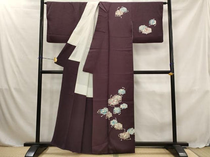 平和屋着物■訪問着　友禅　文箱花文　正絹　逸品　AABJ5033st