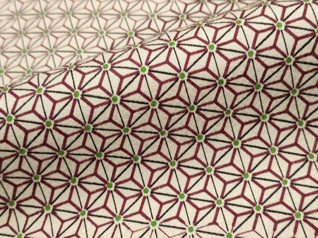 平和屋着物■上質な小紋　麻の葉文様　正絹　逸品　AABJ5037st