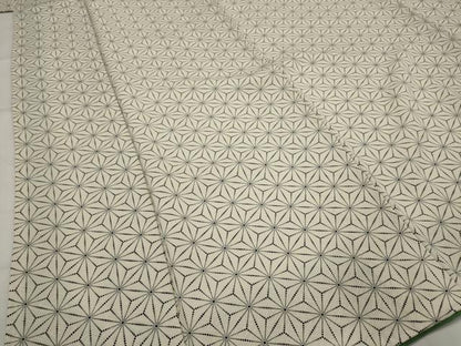 平和屋着物■上質な小紋　麻の葉文様　正絹　逸品　AABJ5039st
