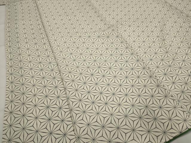 平和屋着物■上質な小紋　麻の葉文様　正絹　逸品　AABJ5039st