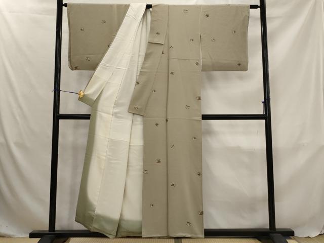 平和屋着物■上質な小紋　絵馬　鬼しぼ縮緬　正絹　逸品　AABJ5043st