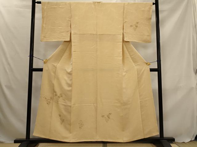 平和屋着物■訪問着　草花文　正絹　逸品　AABJ5044st