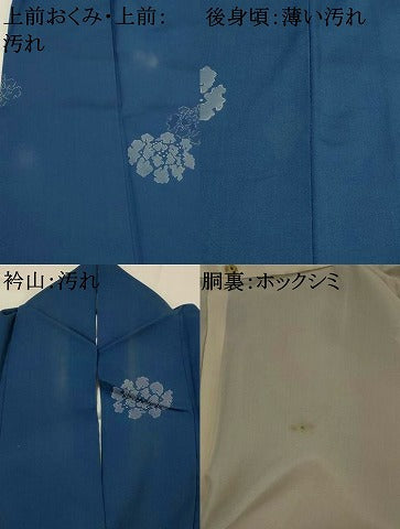 平和屋着物■上質な小紋　舞花文　正絹　逸品　AABJ5050st