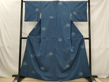 平和屋着物■上質な小紋　舞花文　正絹　逸品　AABJ5050st
